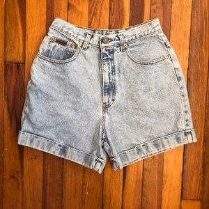 Vintage Calvin Klein high waisted jean shorts